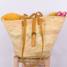 Grand sac fourre-tout en paille