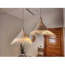 Lampe de Suspension en Paille