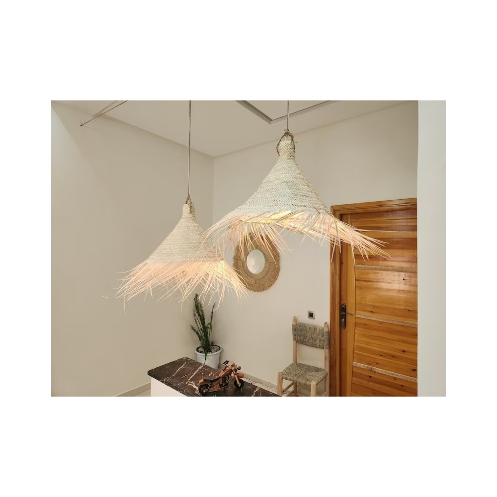 Lampe de Suspension en Paille